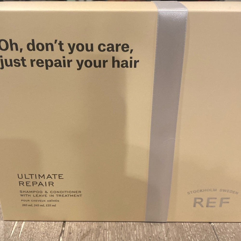 REF Ultimate Repair shampoo & conditioner with leave in treatment. New
